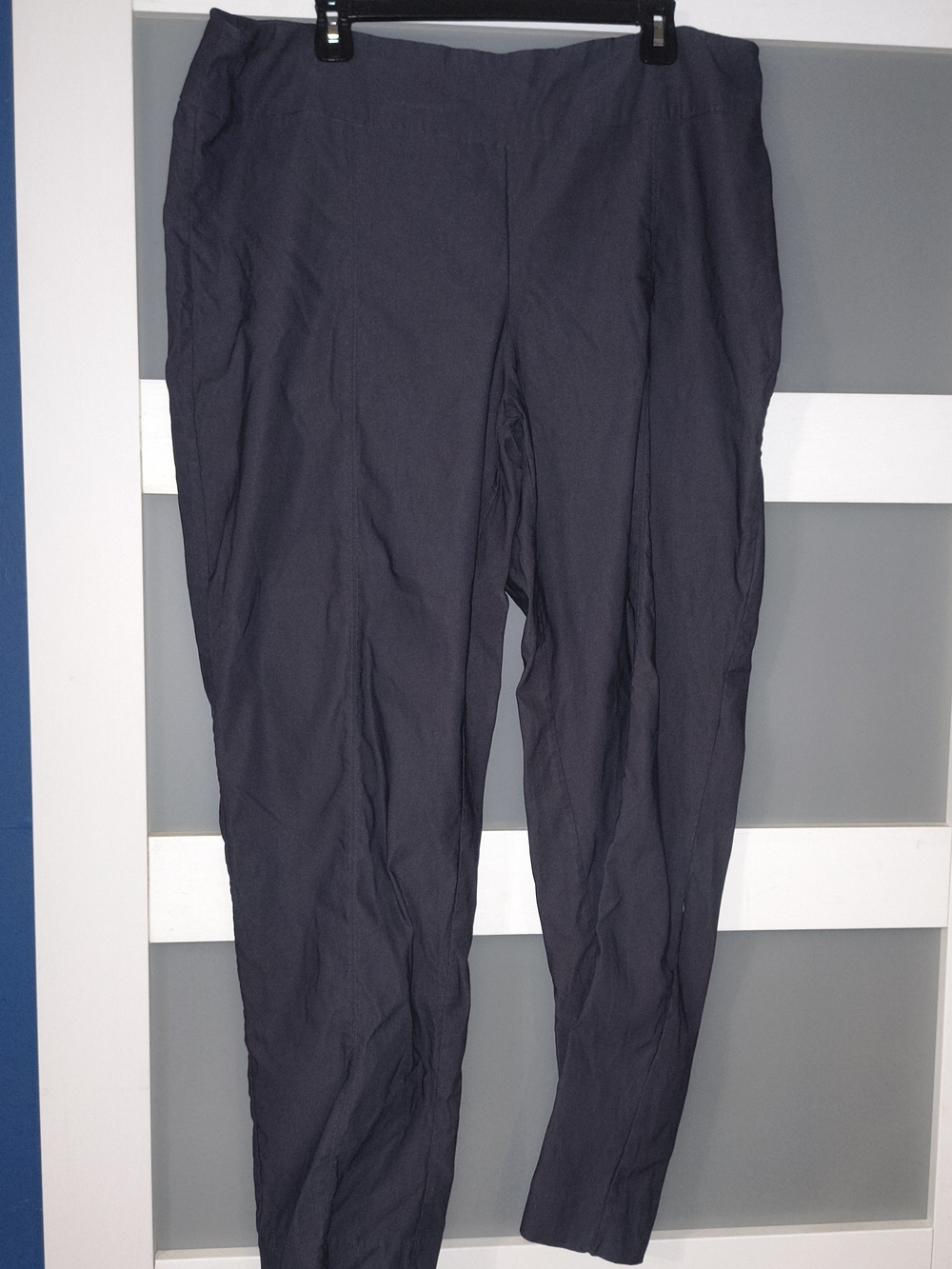 new directions Charcoal Gray Women's Straight-Leg Pants